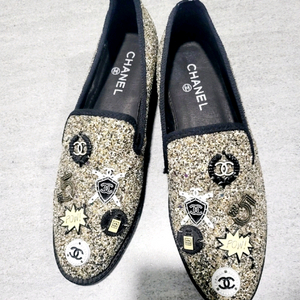 샤넬 글리터 로퍼