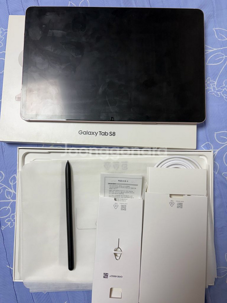 갤럭시 탭 S8 128GB wifi 핑크골드 모델 팝니다--3
