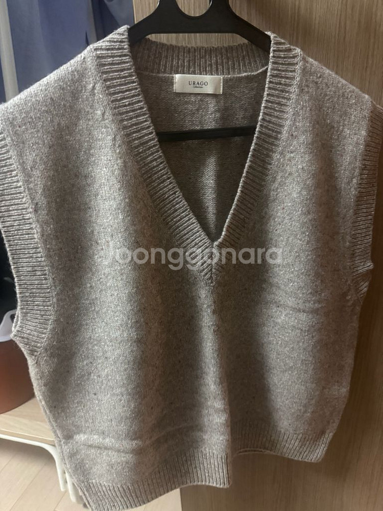 유라고 니트조끼--2