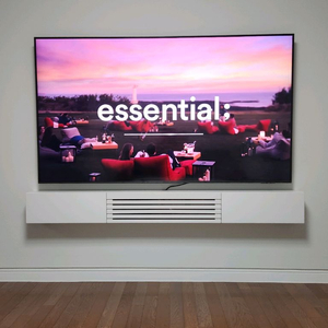 벽걸이 tv 거실장 화이트