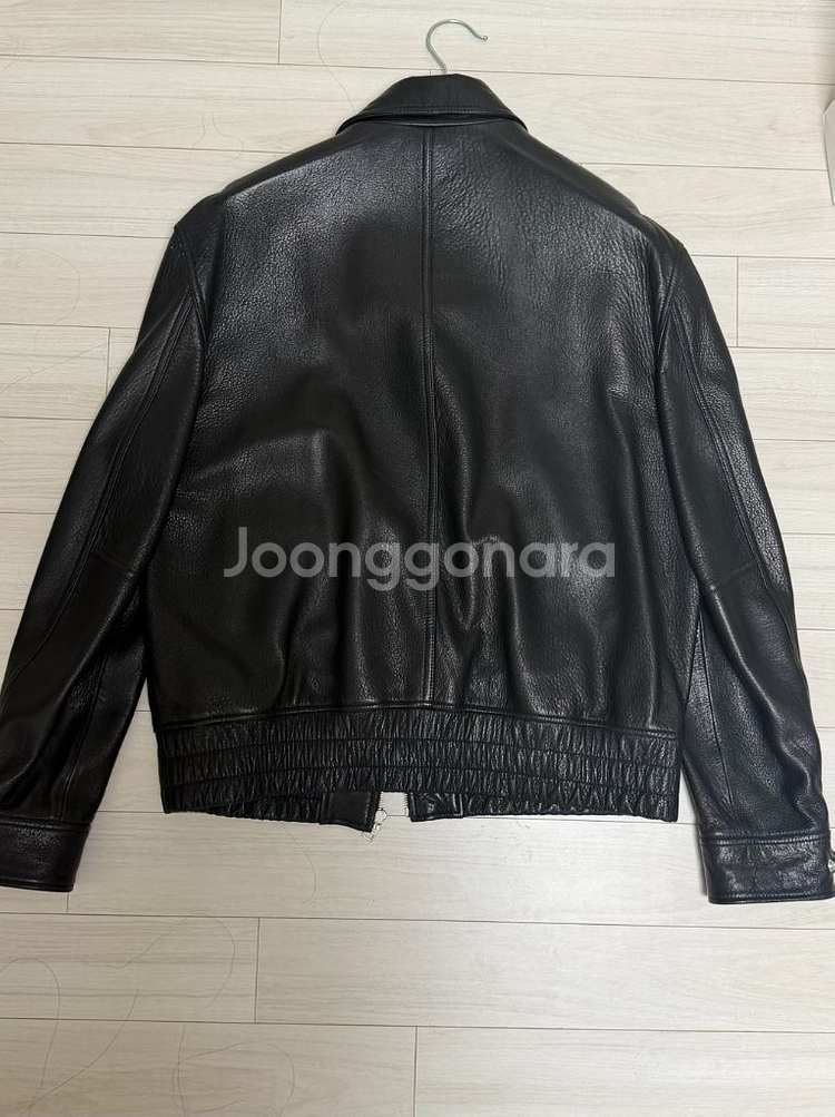 산드로옴므 레더자켓 블랙--2