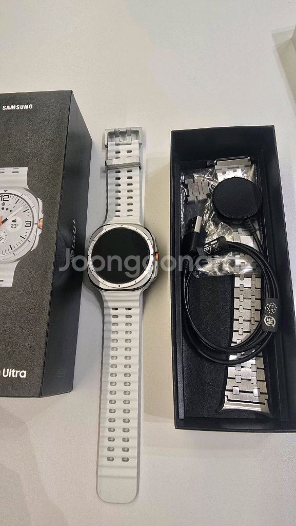 갤럭시워치 울트라 화이트 풀박스 S급 LTE 팝니다--6