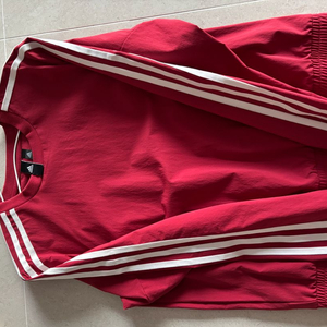 아디다스 레드 빨강 빨간색 맨투맨 바람막이