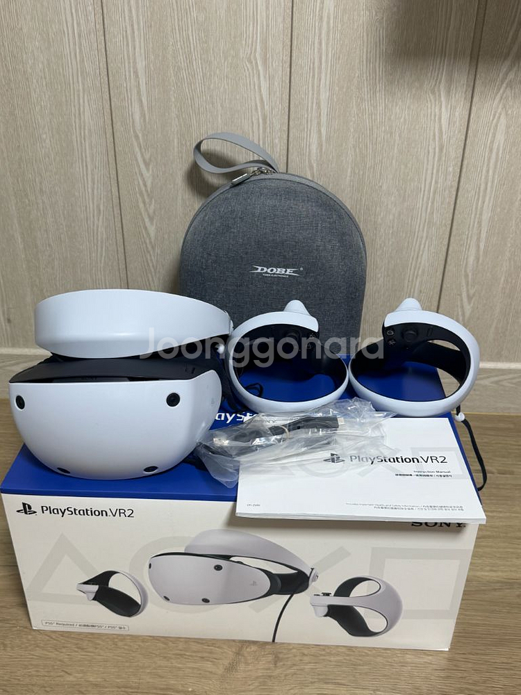 PS VR2 헤드셋 + 컨트롤러 2개 세트--0