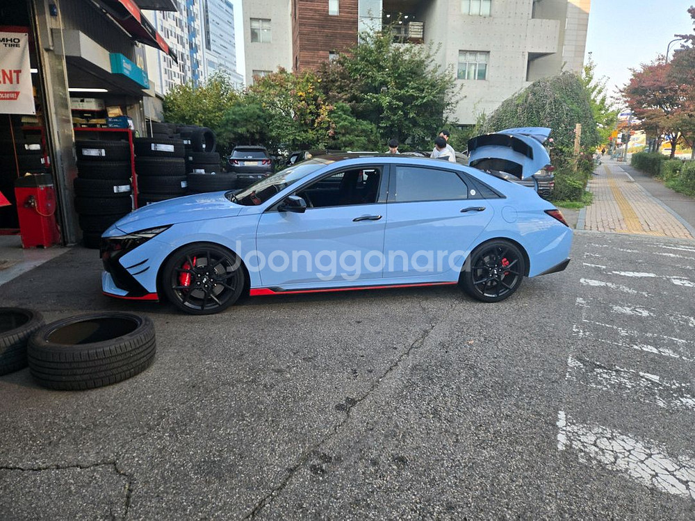 아엔 매트블랙 단조19인치 휠타이어--0