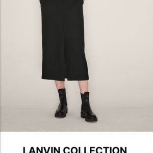 23fw 랑방 캐시미어 블렌드 스커트 44 블랙