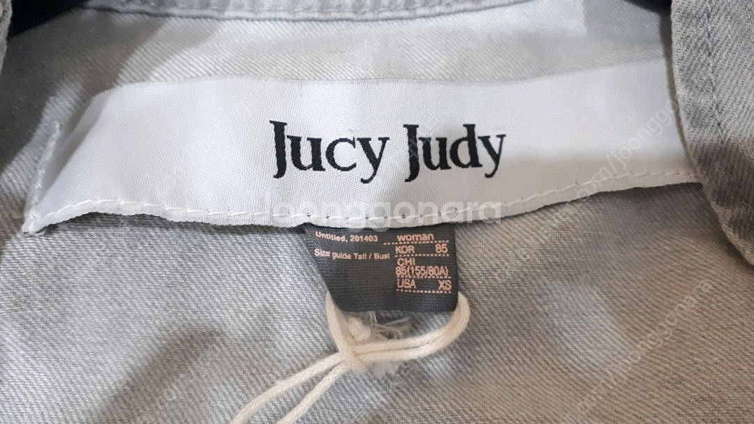 새상품 쥬시쥬디 J셔링데님원피스(착불)--2