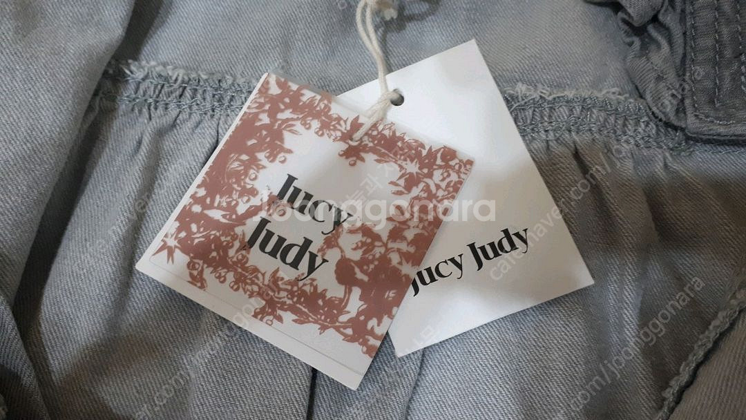 새상품 쥬시쥬디 J셔링데님원피스(착불)--5