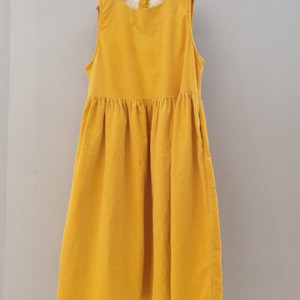 골덴나시원피스 내추럴올리브