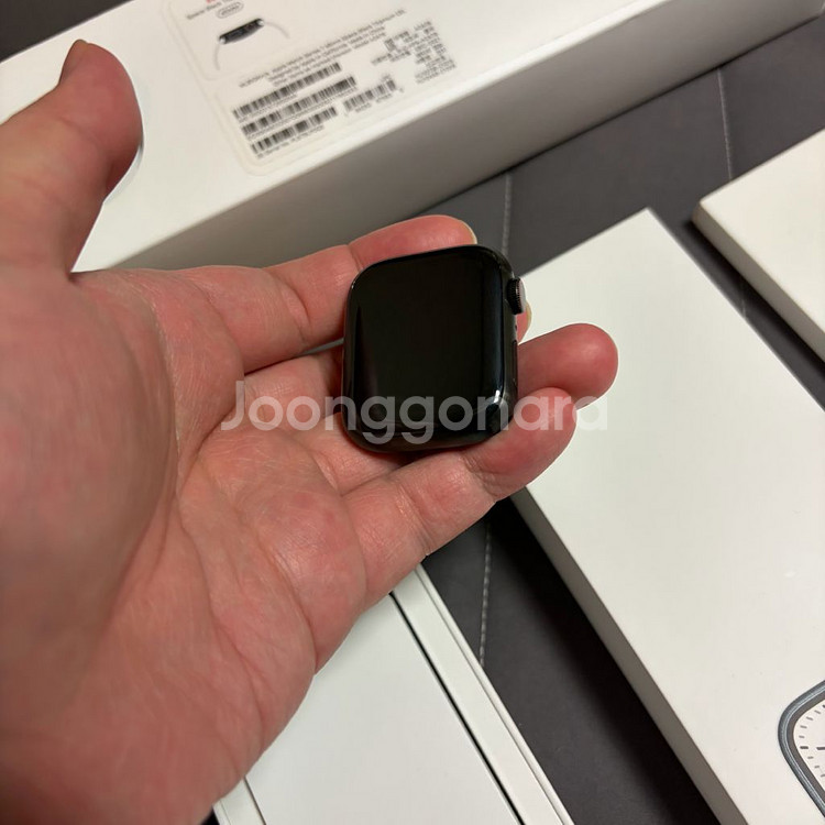 애플워치7 티타늄 블랙 45mm 리퍼 풀구성--1