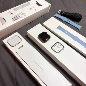 애플워치7 티타늄 블랙 45mm 리퍼 풀구성