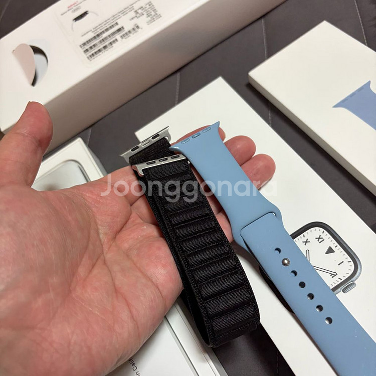 애플워치7 티타늄 블랙 45mm 리퍼 풀구성--7