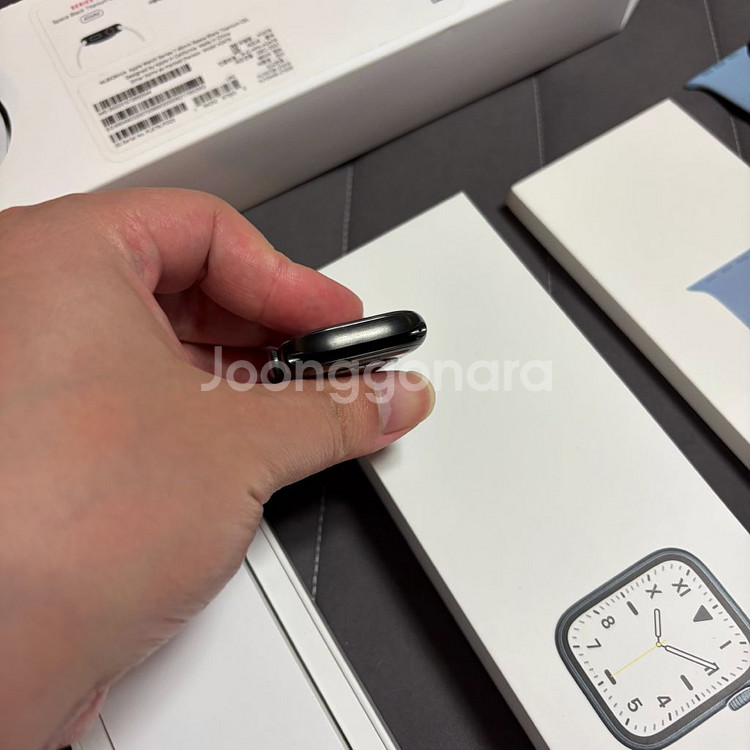 애플워치7 티타늄 블랙 45mm 리퍼 풀구성--5