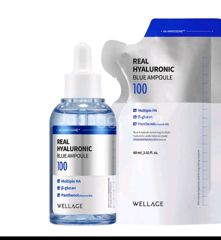 웰라쥬 리얼 히알루로닉 블루 100 앰플120ml기획--0