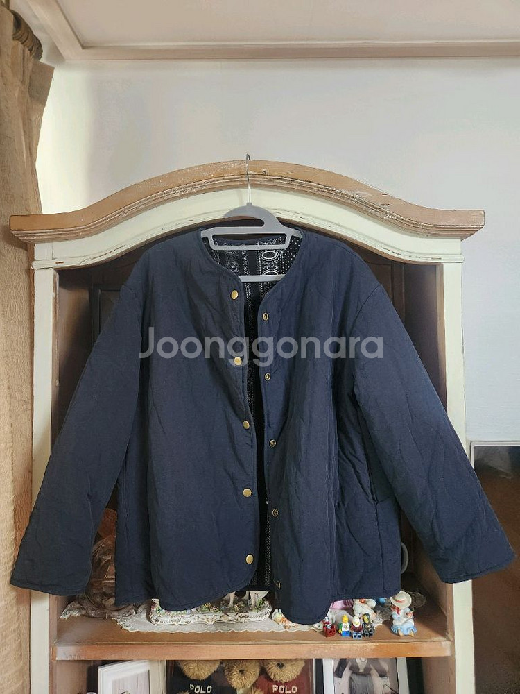 리버시블 누빔퀼팅자켓 내추럴올리브--0