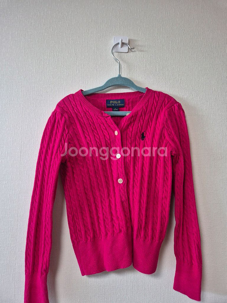 폴로 랄프로렌 여아 니트 가디건 5T--0