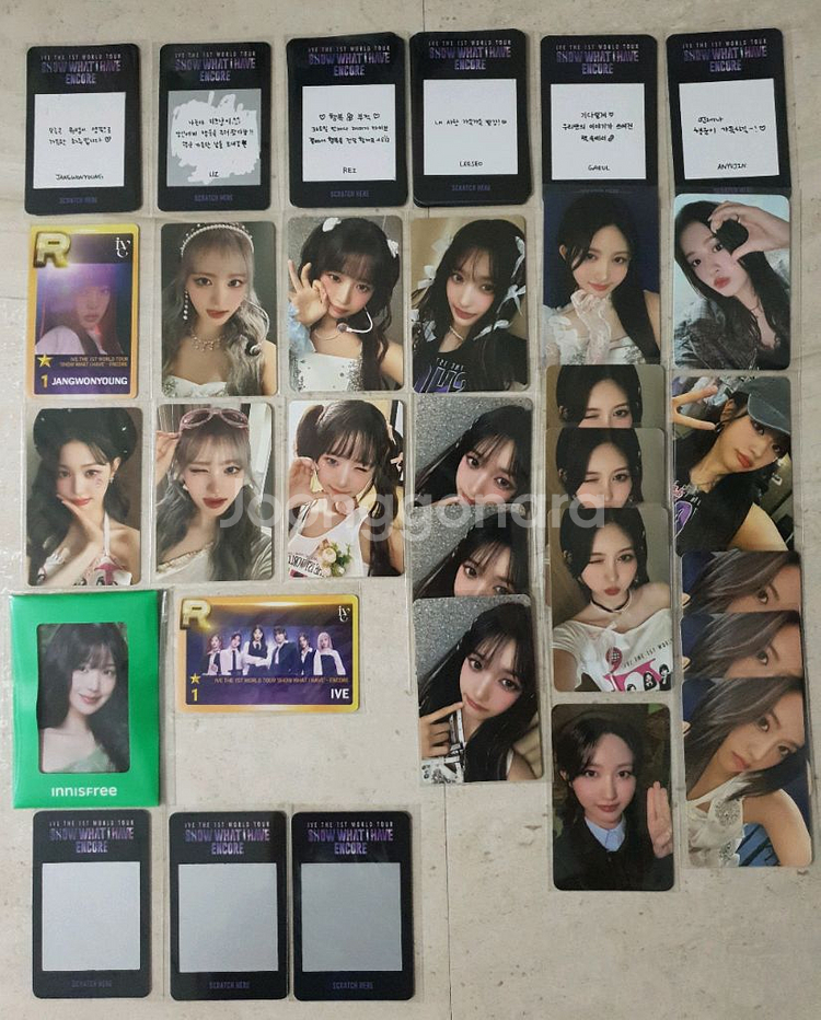 아이브 굿즈 포카 포스터 아트카드 슬로건 판매합니다 장원영 원영 안유진 유진 레이 리즈 이서 가을--0