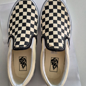 반스키즈 체커보드 블랙 슬립온(200사이즈)