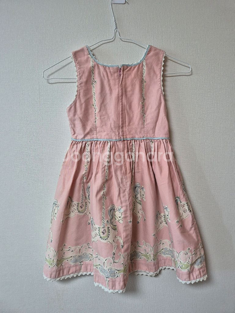 샤리템플 회전목마 원피스 120--1