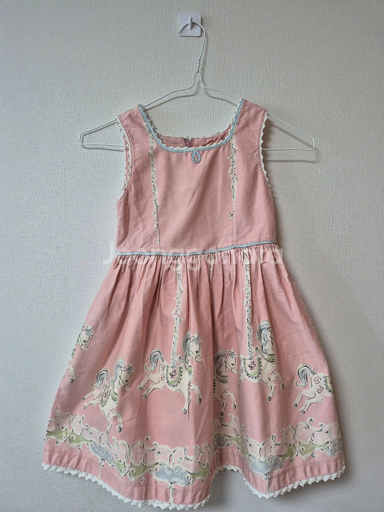 샤리템플 회전목마 원피스 120--0