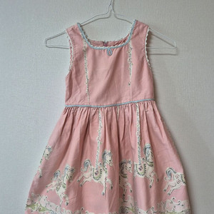 샤리템플 회전목마 원피스 120