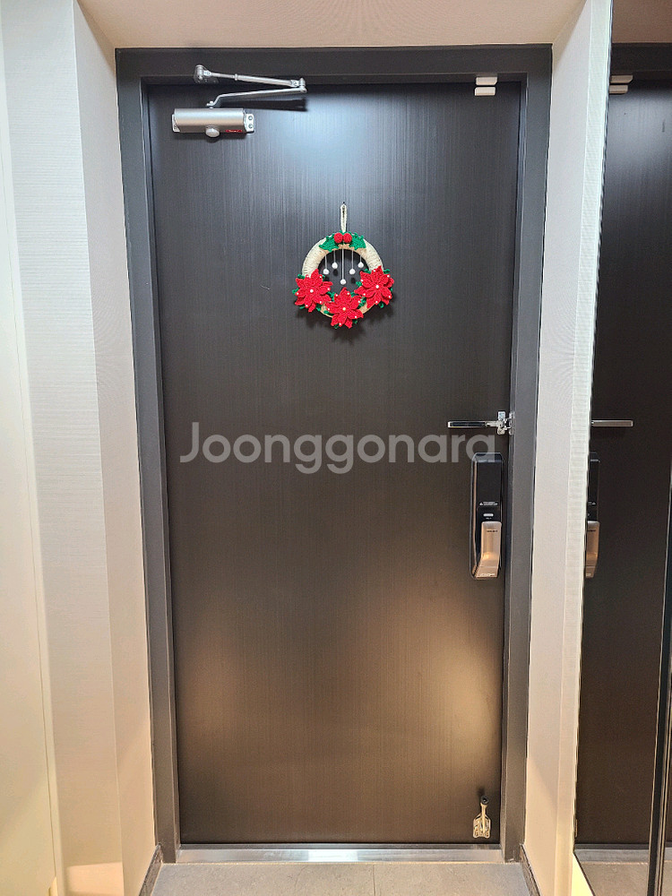 크리스마스 포인세티아 뜨개 가랜드--3