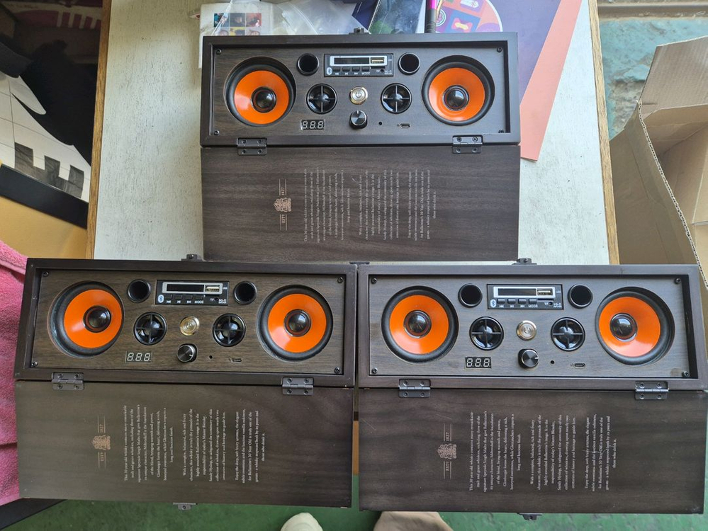 (수제작) 발렌타인30년산우드케이스 감성 블루투스스피커 이미지