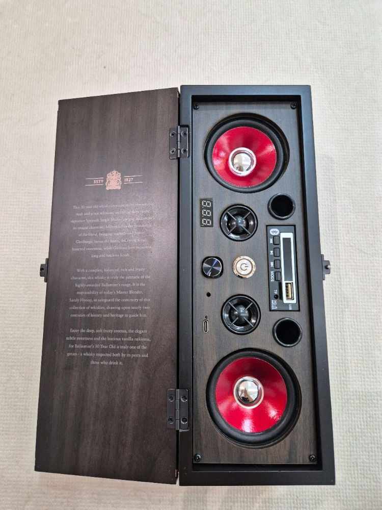 (수제작) 발렌타인30년산우드케이스 감성 블루투스스피커 이미지