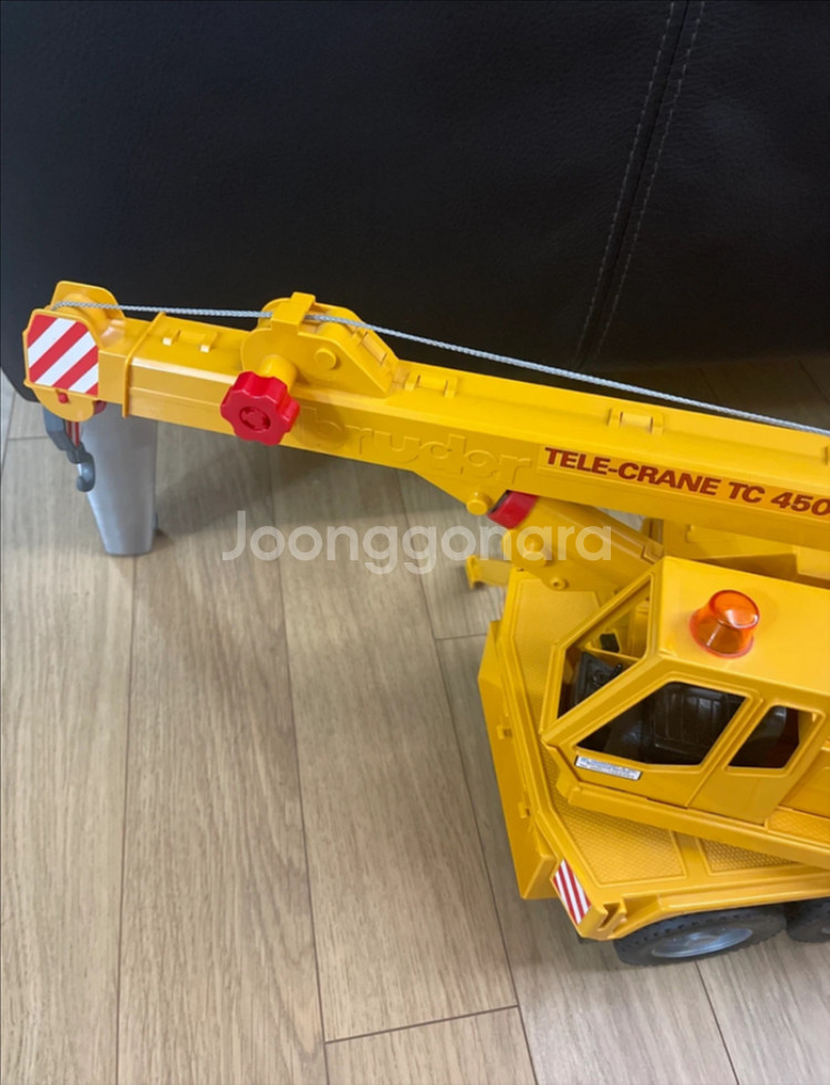 브루더 MAN 크레인 트럭+ CAT 굴삭기--3