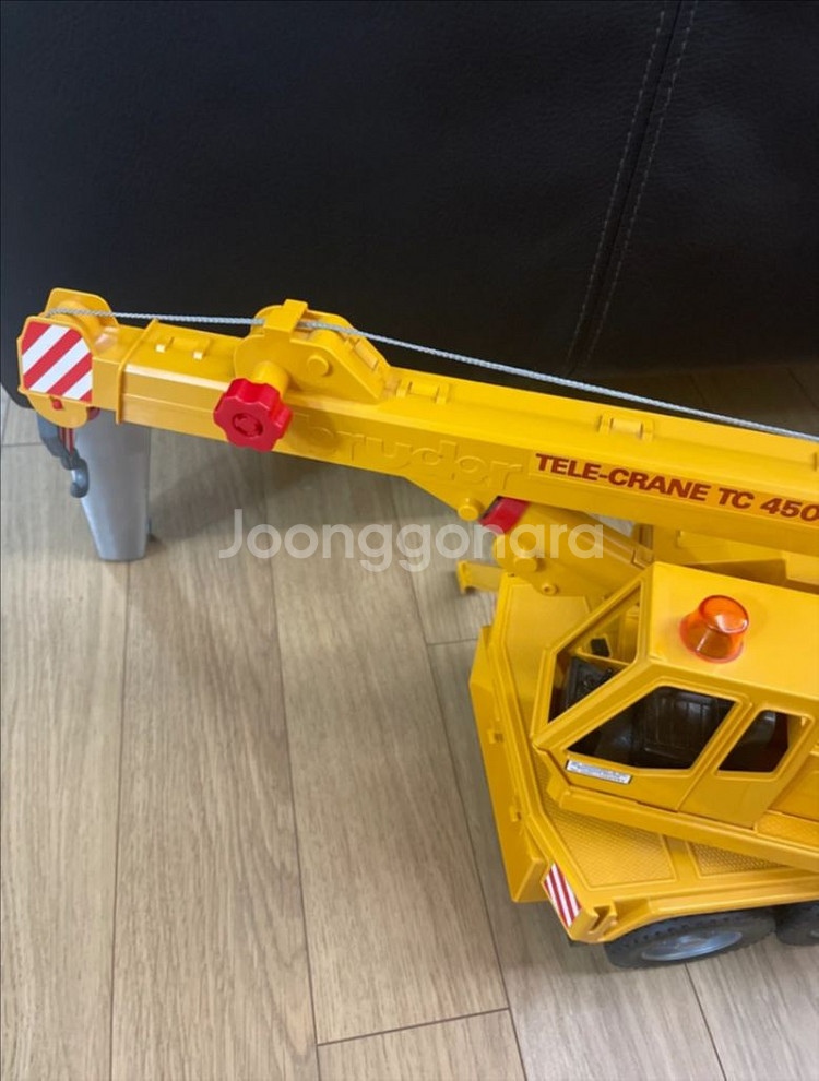 브루더 MAN 크레인 트럭+ CAT 굴삭기--4