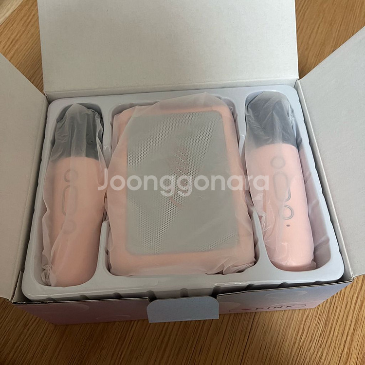 LED 블루투스 스피커 마이크 노래방+커스텀 스티커 새상품--2