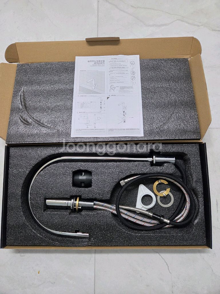 더존테크 필로토 슈티에싱크396 크롬 주방수전--0