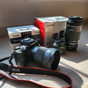 캐논 M50 미러리스 카메라 + 단렌즈/망원/번들 풀세트 이미지