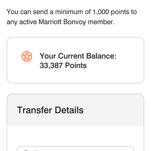 메리어트 본보이 포인트 33,000점