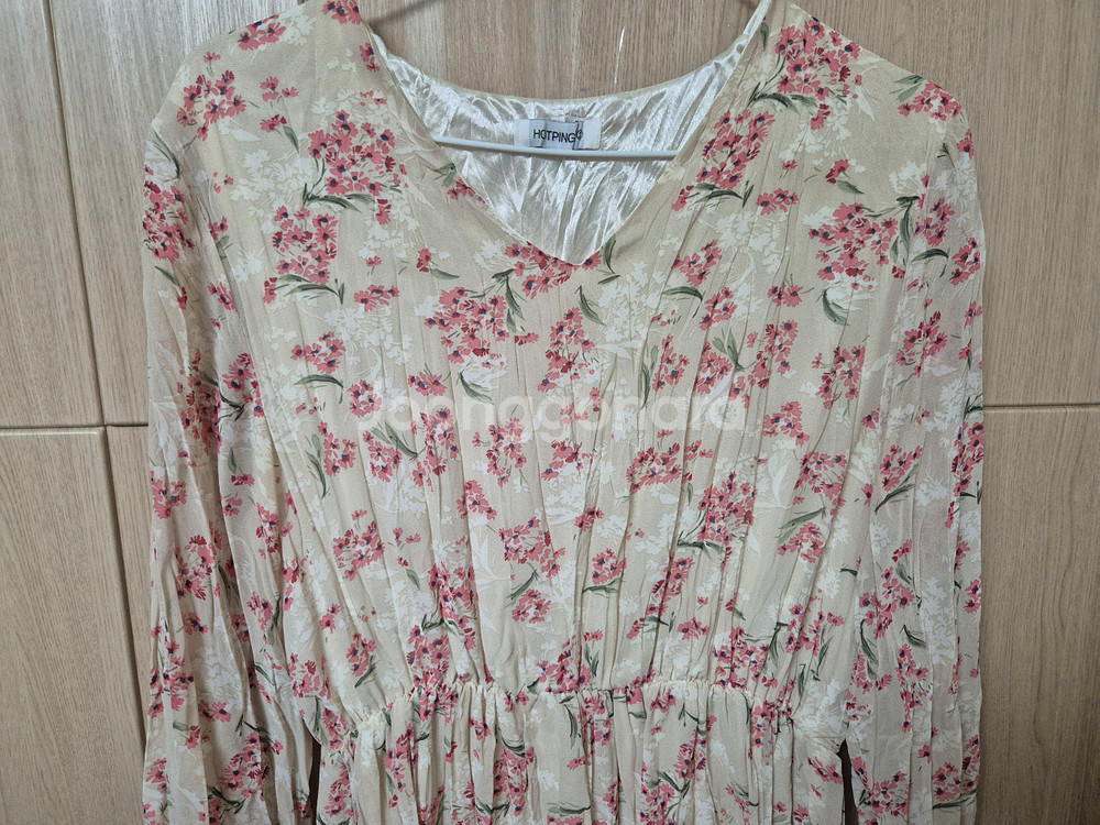 플라워 롱 원피스 잔꽃무늬 4종--2