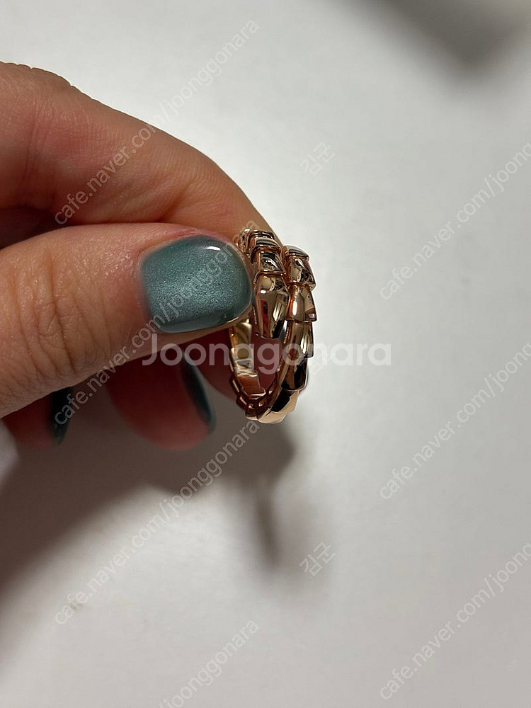 [신품급풀세트] 불가리 세르펜티 바이퍼링 로즈골드 XL--2