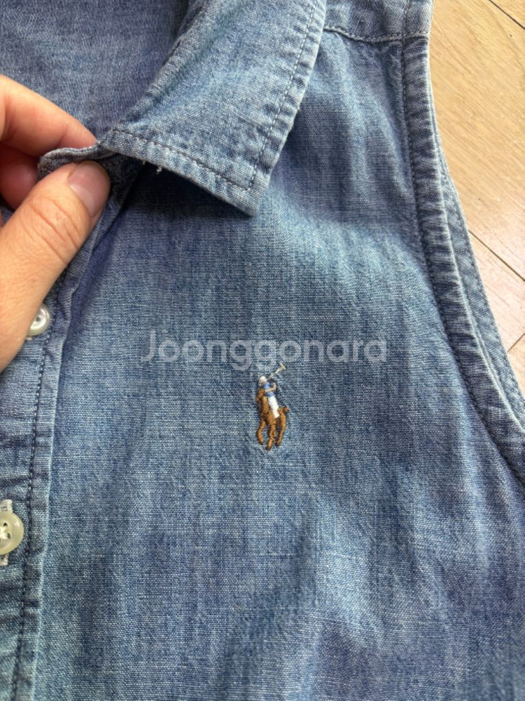 랄프로렌 데님 원피스 14호--1