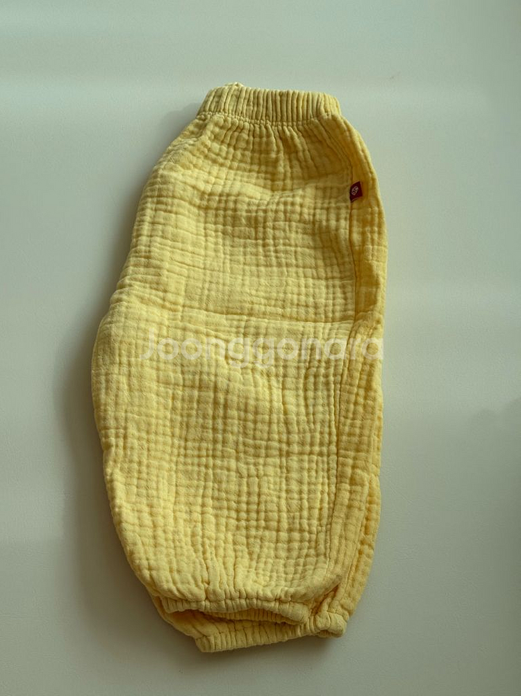 꼬숑 플레이팬츠 s 옐로우--0