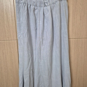 린넨 롱 스커트 스카이