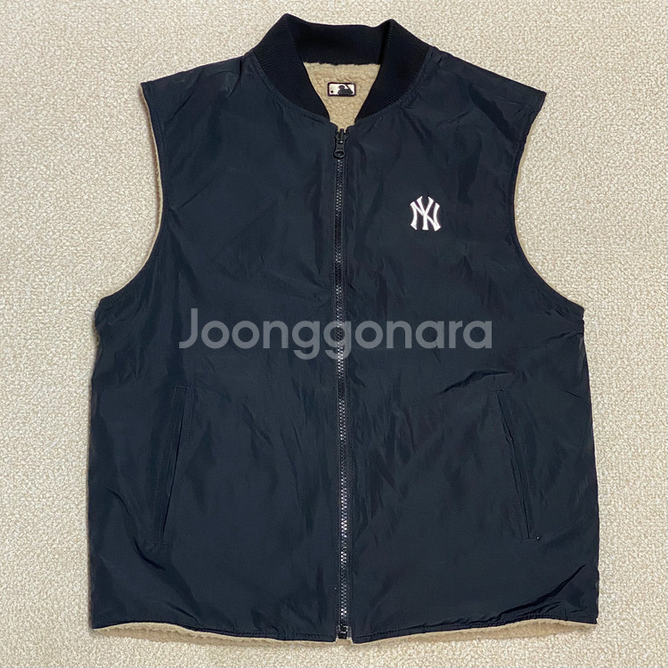 (정품) MLB 키즈 리버시블 양면 패딩조끼 155--3