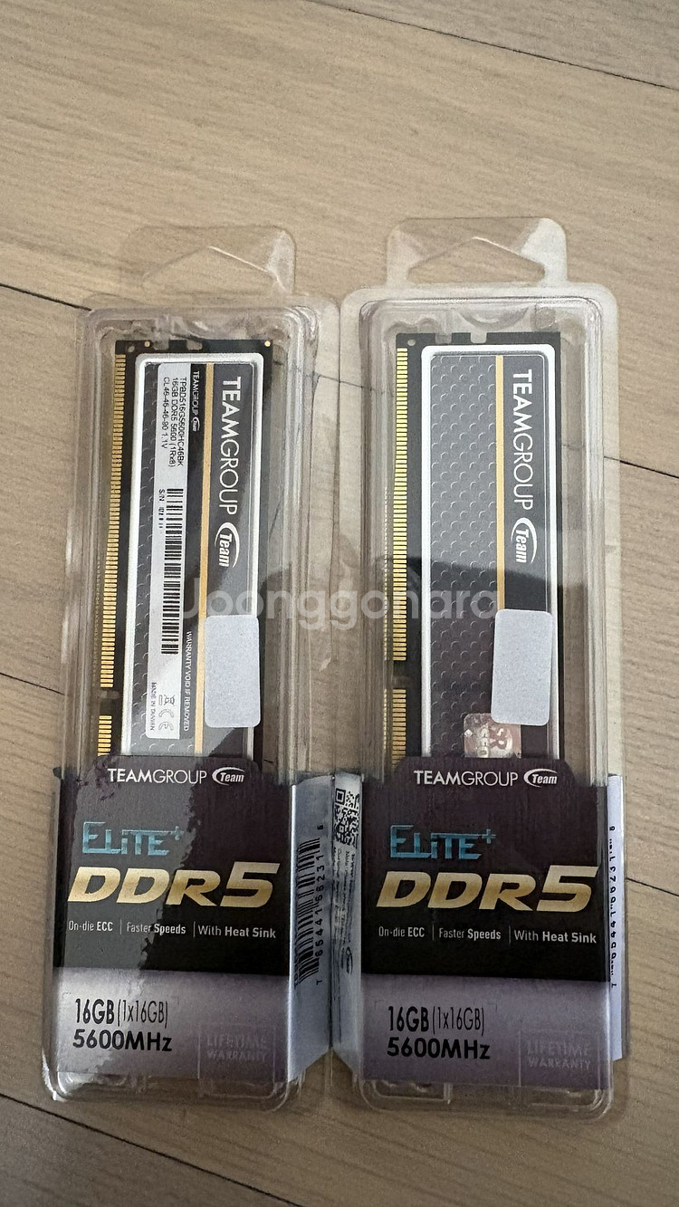 Team Group DDR5 PC5-5600 CL46 Elite Plus 블랙 16GB x 2--3