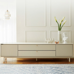 [한샘티비장]유로 505 아론디 거실장 뉴트럴화이트 AV장