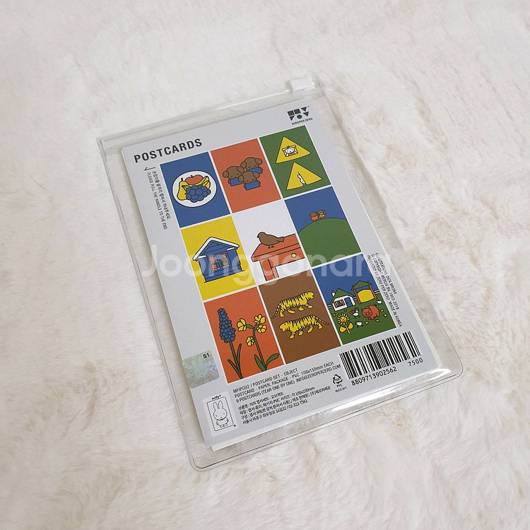 새상품) 제로퍼제로 미피 오브젝트 엽서 세트--1