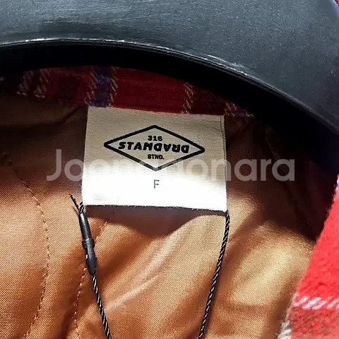 F) 제너럴아이디어 플란넬 체크 패딩 셔츠 자켓 레드 오버셔츠--5