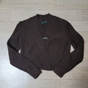 랄프로렌 폴로 크롭 브이넥 니트 김코디 커스텀 빈티지