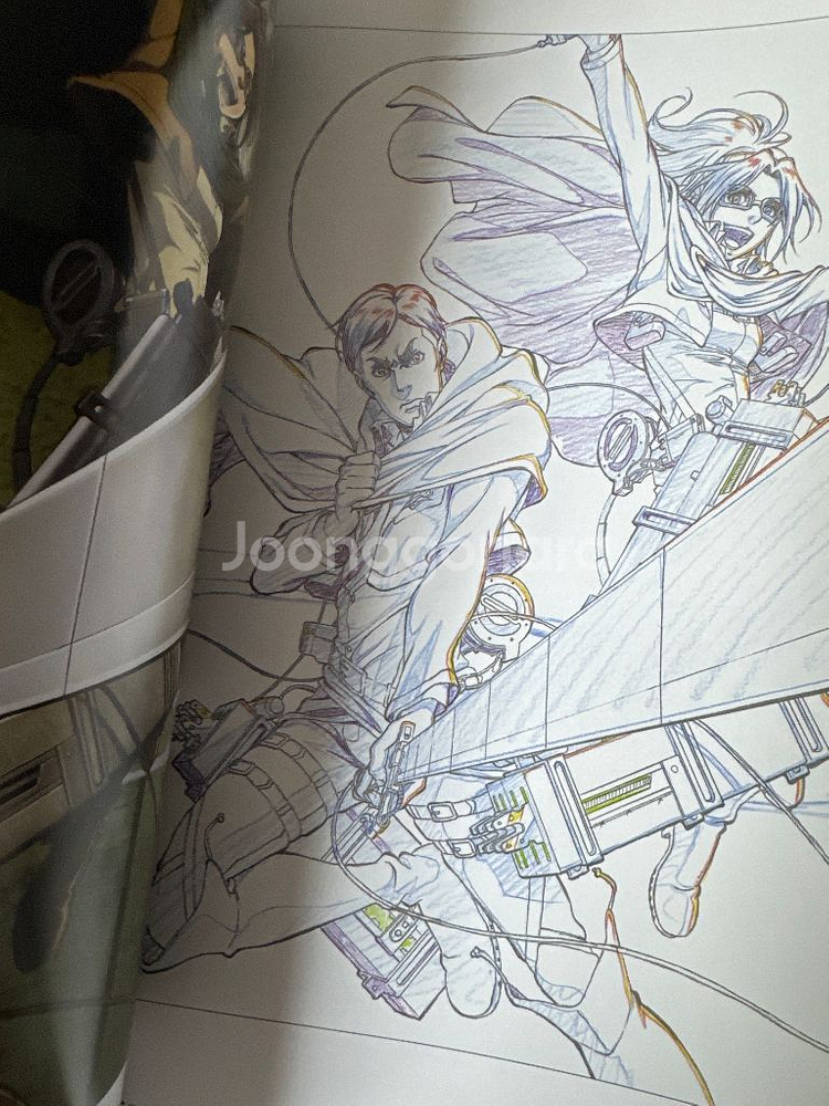 진격의 거인 원화 콘티북 일러스트 북--1