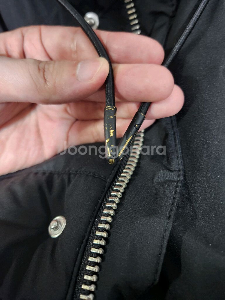 캘빈클라인 후드 숏패딩--13