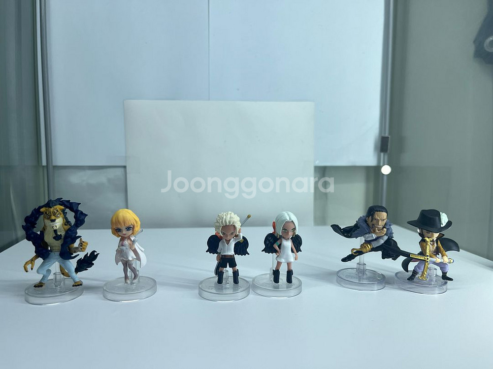 원피스 악마의 열매 가챠 피규어6종(세라핌,미호크,크로커다일,루치,스튜시--0