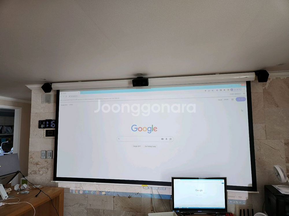 옵토마 HD50 빔프로젝터 150 인치 스크린 스피커등 풀세ㄸ--6