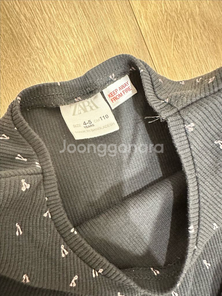 자라 키즈 긴팔 티셔츠 5벌 세트/110(4-5세)--2